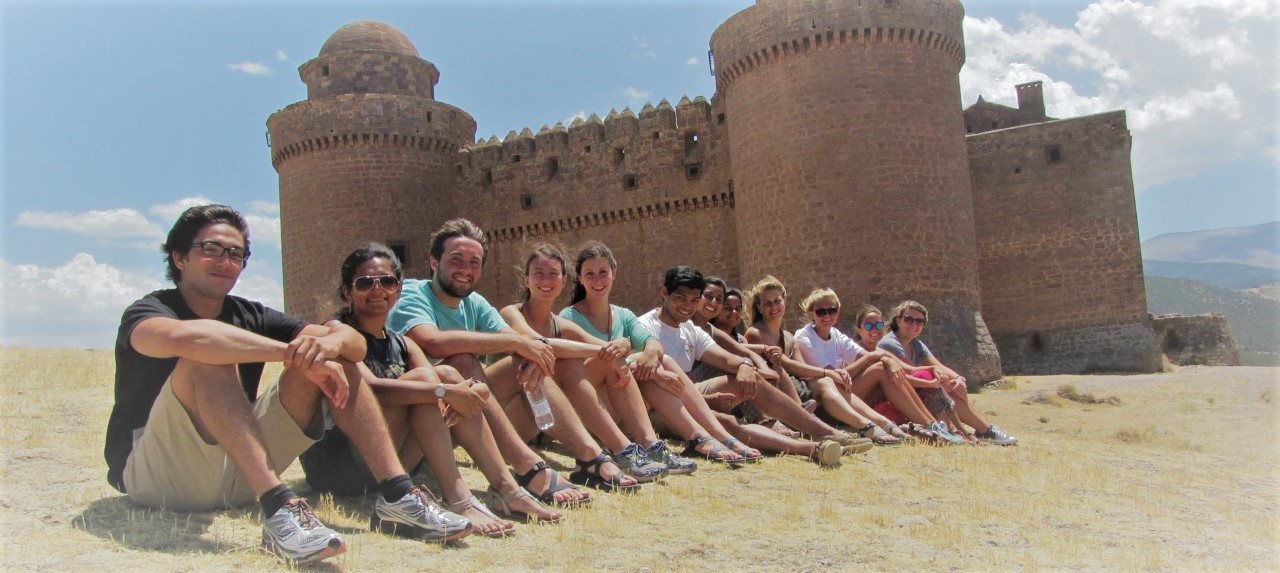 LBAT students at a castle in Spain.